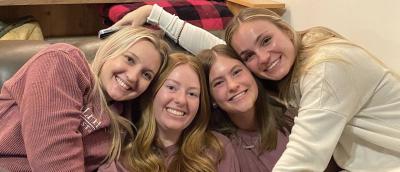 Students smiling as a group