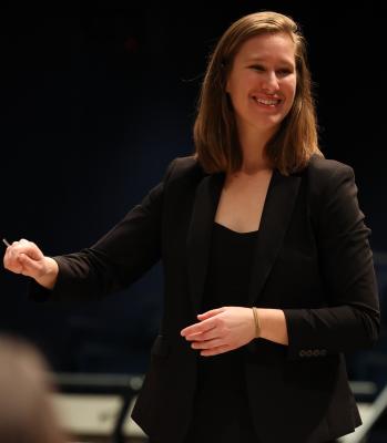 Kara Metzger directing band 