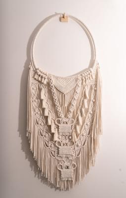 A Hmong macrame xauv (Hmong spirit lock, Hmong neckwear)