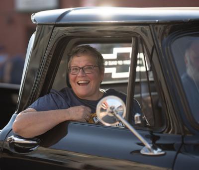 Jane Larson 2025 100th Homecoming parade 