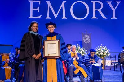 Razmpour at Emory commencement 