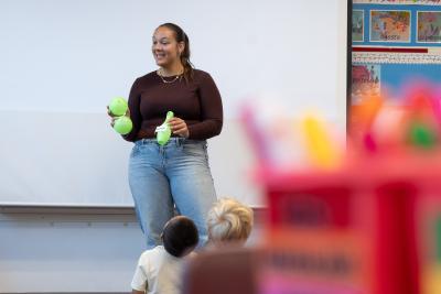 Sophomore Zoe Rubenzer in Longfellow classroom
