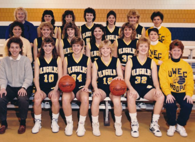 1987-88 UW-Eau Claire women's basketball team picture