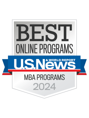 Best Online MBA badge from U.S. News