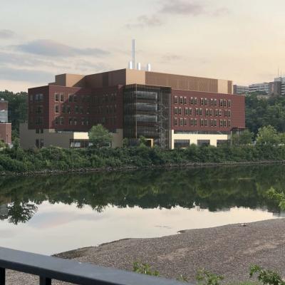 rendering of health science building