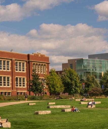 UW-Eau Claire campus mall