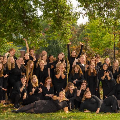 A group of Choir members