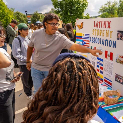 A picture of Latinx student association at BOB