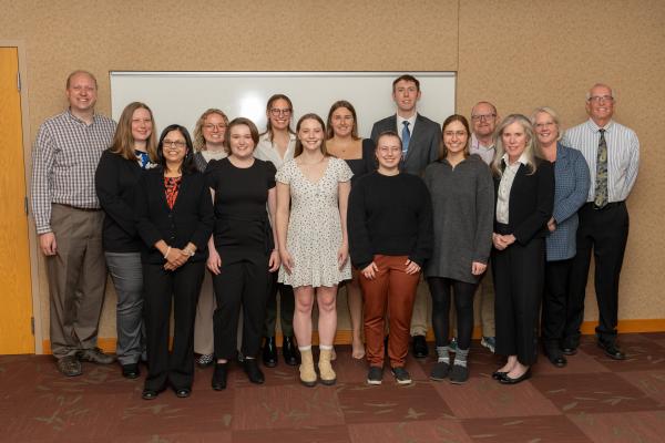 Biomed group of students and faculty mentors