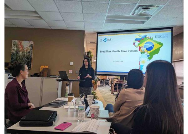 Visiting professor from Brazil gives healthcare presentation