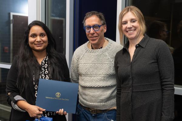 Dr. Mounika Vanamala, Dr. Alex Smith and Julia Diggins