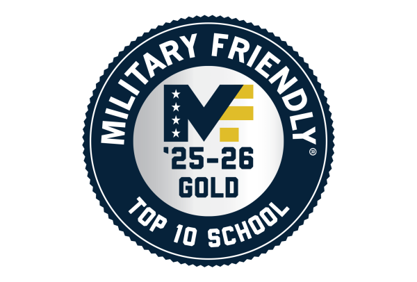 Military Friendly Top 10 School seal