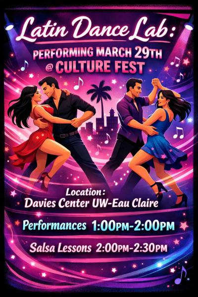 Photo of Latin Dance Lab, performers at 2026 Culture Fest
