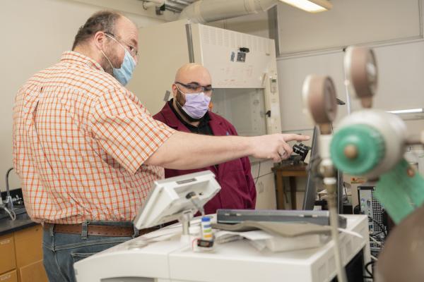 Dr. Kurt Wiegel and Broc Kelley