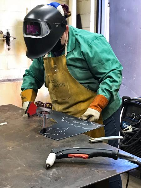 Power coating sculptures