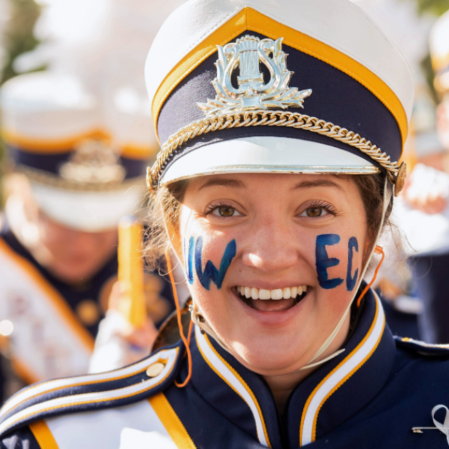 Blugold Marching Band Piccolo Player