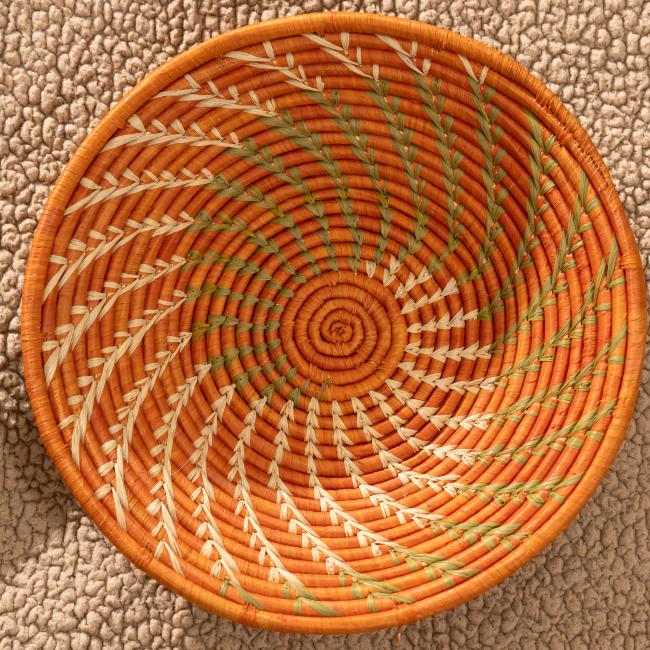 Ugandan Sun Swirl Basket