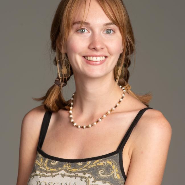young woman with tank top