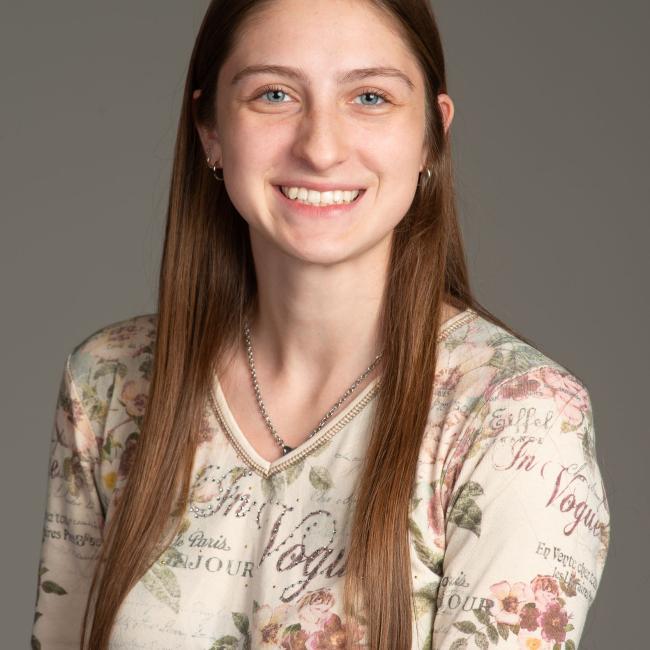 young woman with long brown hair