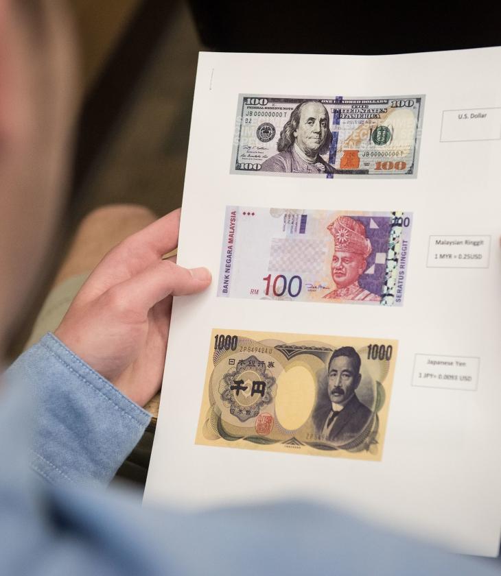 images of U.S. and foreign bills