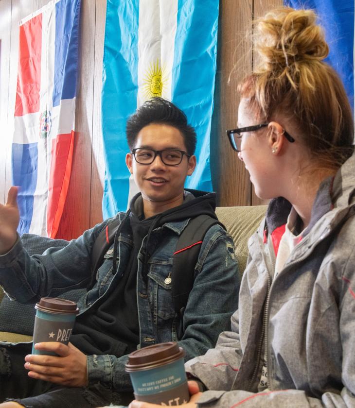 studnets in LatinX Culture Center