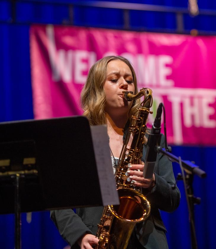 Jazz Fest saxophonist 