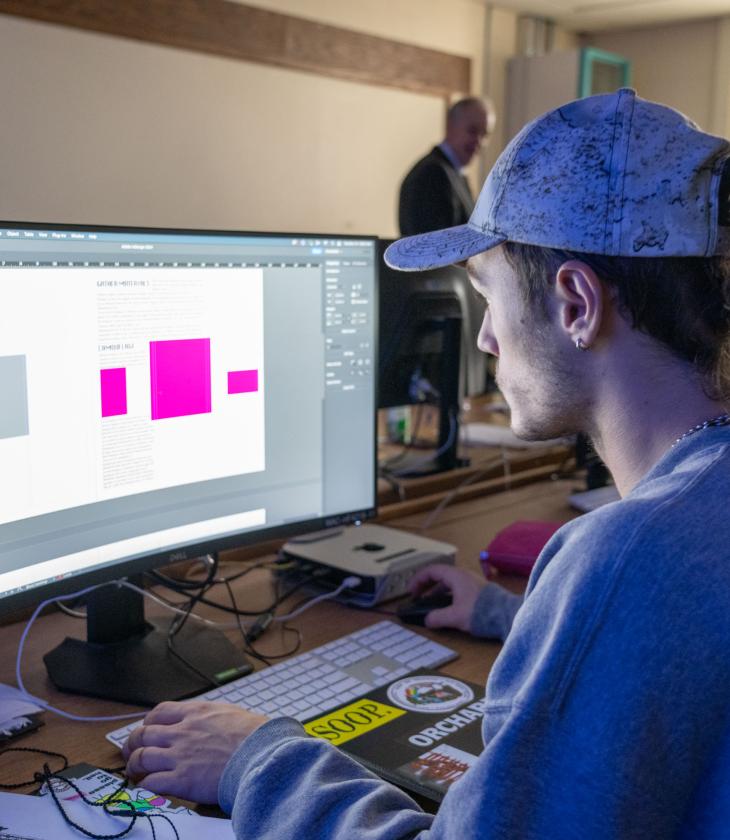 graphic design student