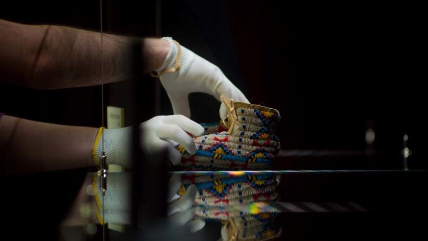 Beaded moccasins