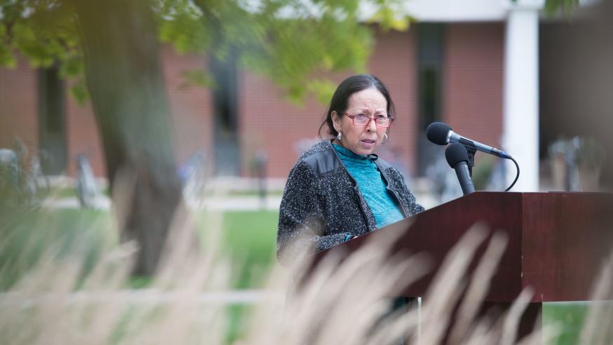 guest speaker at Council Oak dedication