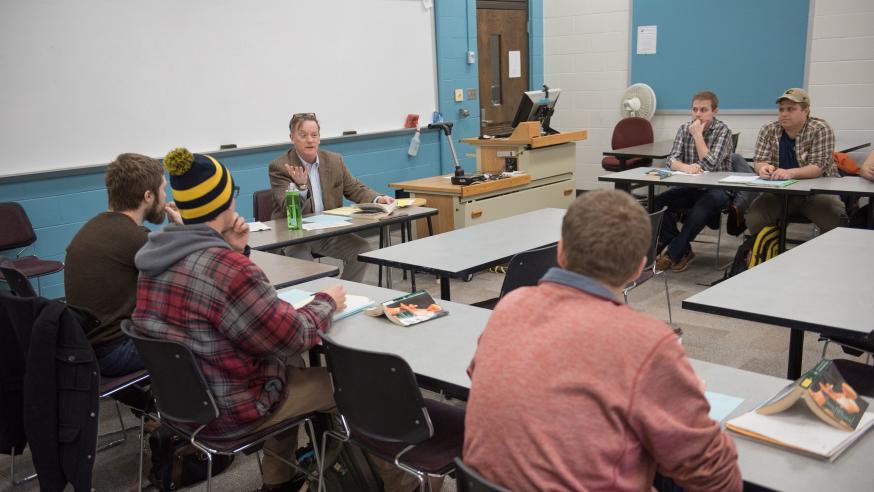 students in classroom discussion 