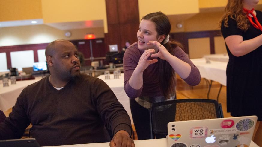 Cabaret student intern Shelby Hoff in 2020