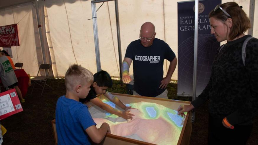 Garry Running at a geography event