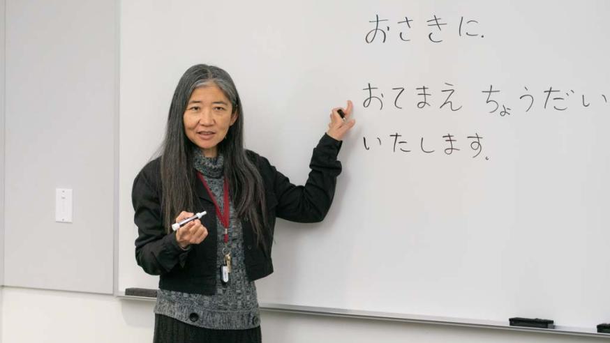 Tomomi Kakegawa professor of Japanese