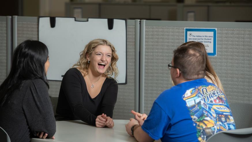 tutor in a group session