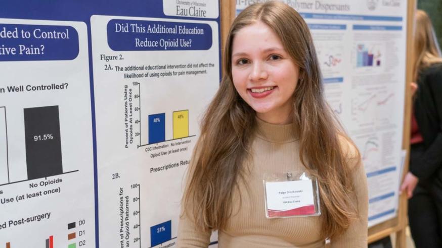 Nursing research student at Rotunda event