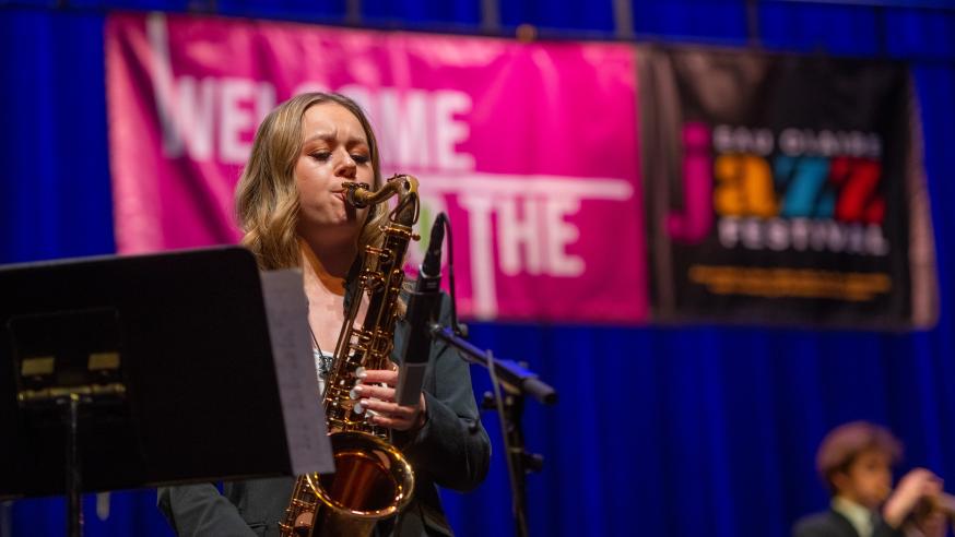 Jazz Fest saxophonist