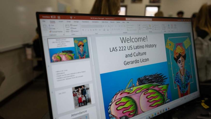 Welcome to LAS history class screen shot