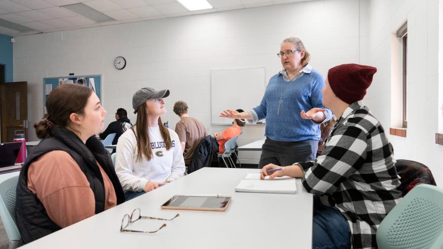 discussion in religious studies class 