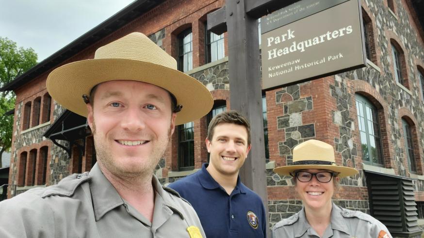 History interns at KEWE park