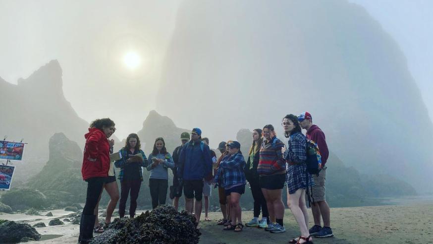 guest lecturer on GEOG field study in Oregon