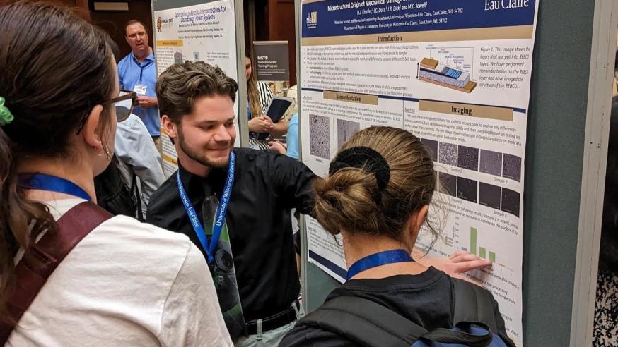 student poster session, Materials Science research
