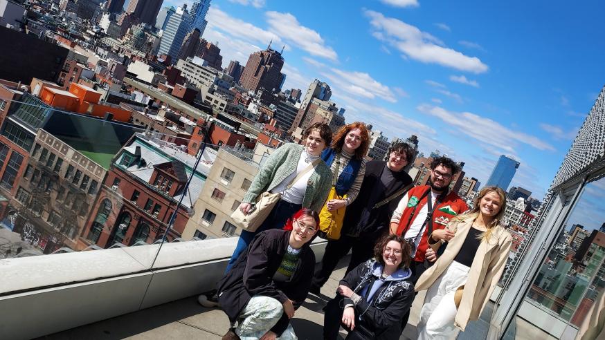 art students on immersion to NYC 2024