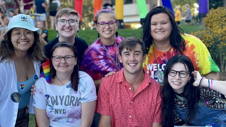 PRIDE event students and staff