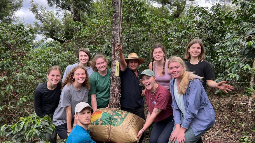 group shot of coffee plantation Guatemala