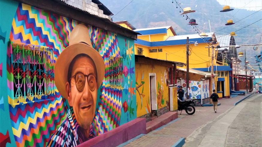 mural in Guatemala 2022