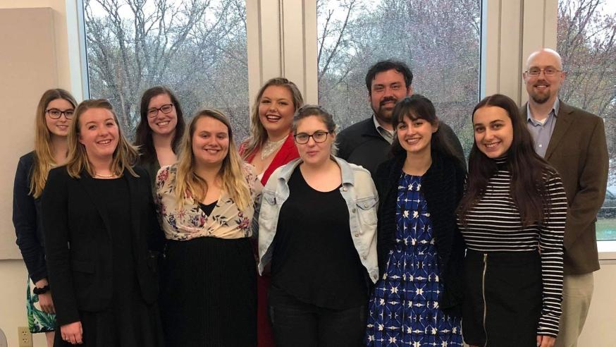 Mock Trial student group with Eric Kasper