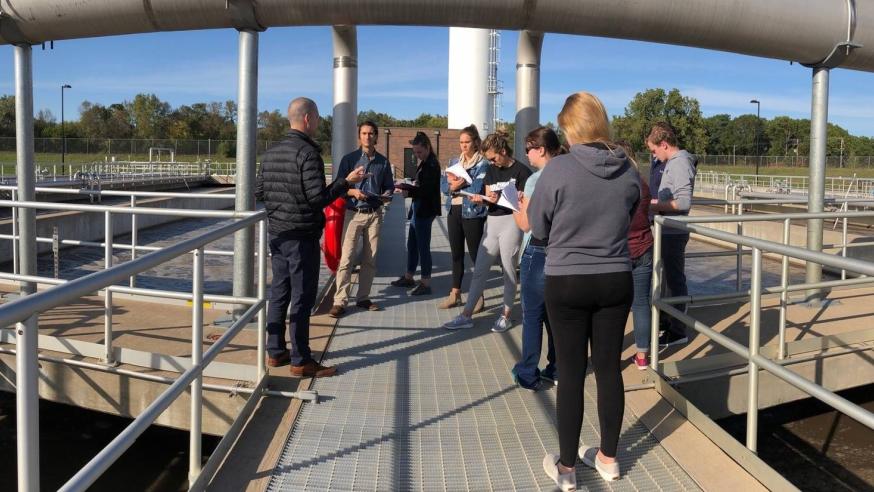 ENPH students visit water local treatment plant