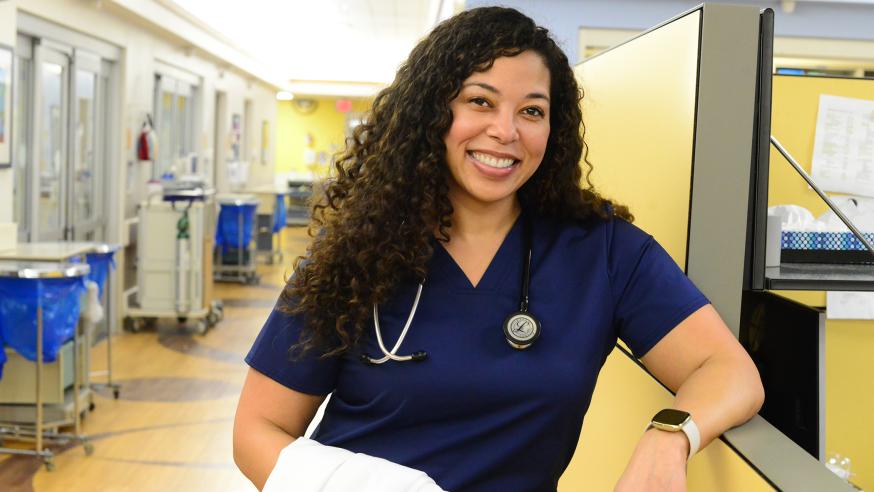 Biology alumna Michelle Pickett pediatric ER doc