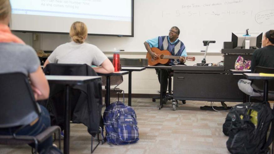 David Jones history of rock music class