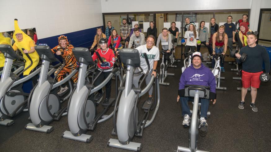 KINS group in Halloween costumes 